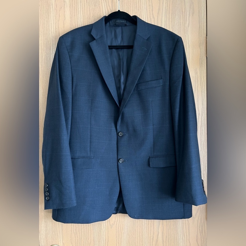 RALPH LAUREN Men’s SZ 46L | Sport Coat Blazer Jacket Navy Wool